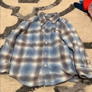 Boys Ralph Lauren Flannel Button Up Shirt